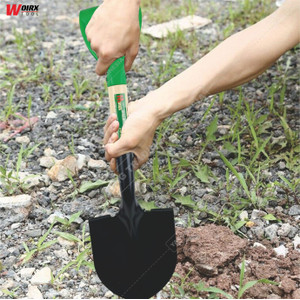Sekop Pasir Besar Lancip Persegi Skup Besi Skop Taman Kebun Shovel