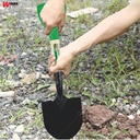 Sekop Pasir Besar Lancip Persegi Skup Besi Skop Taman Kebun Shovel