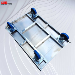 Handtruck Troli Stainless 500kg/Troli Angkut Barang/Trolley 90x60 cm