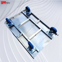 Handtruck Troli Stainless 500kg/Troli Angkut Barang/Trolley 90x60 cm