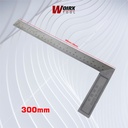 Penggaris Siku Tukang Stainless 250mm 300mm