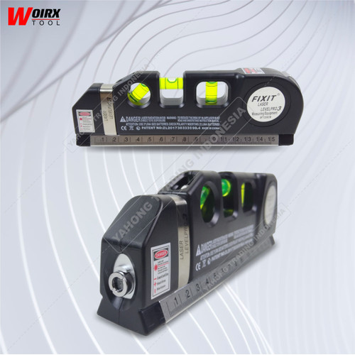 Waterpass Fixit Level Pro 3 Water Pass Meteran Laser up to 250 Cm