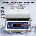 Timbangan Digital 3kg 6kg 15kg 30kg Waterproof Anti Air Timbangan Ikan Daging Ayam Seafood Barang Basah SUPER SS