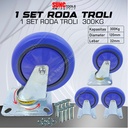 Roda Troli universal Trolley Wheel 1 Set 300kg