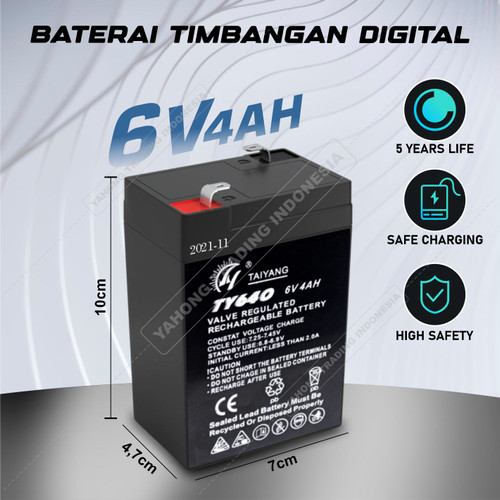 Baterai Battery Batere Timbangan Digital 6V