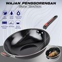 Wok Pan Wajan Penggorengan Anti Lengket 2 Gagang