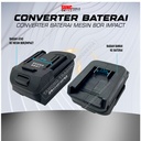 Adapter Converter Konverter Sambungan Baterai Batere Impact Drill Bor