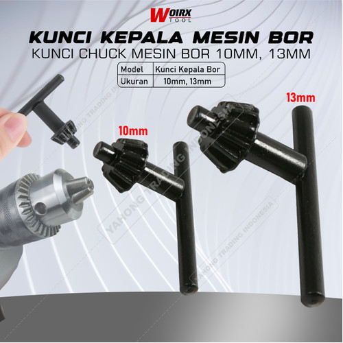 Kunci Kepala Mesin Bor Kunci Chuck Bor 10mm 13mm