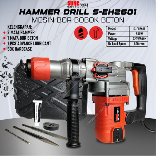 SUNC TOOLS Hammer Drill Mesin Bobok Tembok Beton