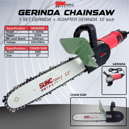 SUNC TOOLS Gergaji Listrik Gerinda Listrik 12 inch