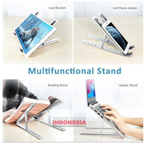 Dudukan Laptop Stand Alas Laptop Aluminium N3