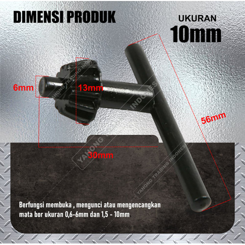 Kunci Kepala Mesin Bor Kunci Chuck Bor 10mm 13mm