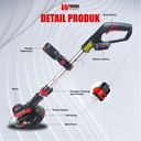 Mesin Potong Rumput BateraiPemotong Rumput Batere Portable WOIRX TOOL