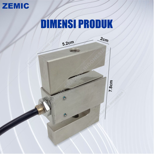 Load Cell ZEMIC H3 C3 200kg Tipe S Loadcell Sensor Timbangan Digital