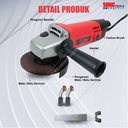 Mesin Gerinda Tangan Gurinda Grinda Angle Grinder SUNC TOOLS