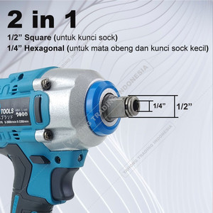 Mesin Impact Wrench Brushless 2 Baterai 48Vf 48V SUNC TOOLS