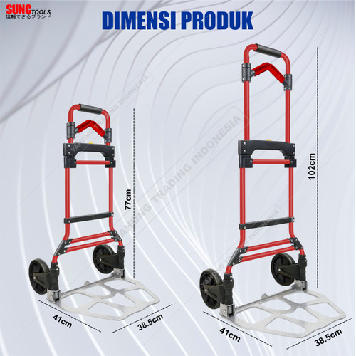 Troli Lipat Serbaguna Trolly Trolley Foldable Hand Truck