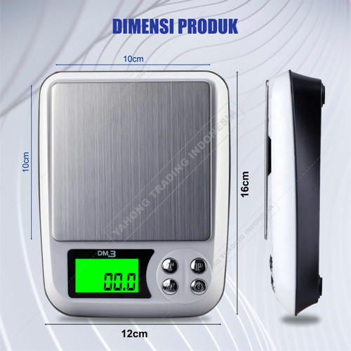 Timbangan Dapur Digital Pocket Scale DM.3 500g 0.01g