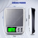 Timbangan Dapur Digital Pocket Scale DM.3 500g 0.01g