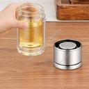 Botol Teh Kaca Dengan Saringan Termos Tumbler Dobel Kaca
