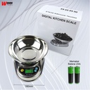 Timbangan Dapur Digital Crown Timbangan Mangkok Kue Makanan 6kg 1g