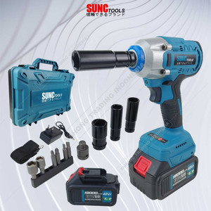 Mesin Impact Wrench Brushless 2 Baterai 48Vf 48V SUNC TOOLS