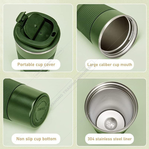 Termos Gelas Kopi Mug Coffee Termos Stainless 304 Tahan Panas Dingin