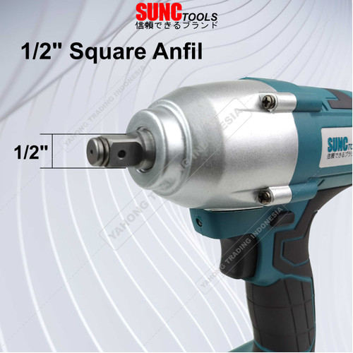 SUNC TOOLS Mesin Impact Wrench Baterai Kunci Shock Pas 88V 88Vf