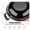 Wok Pan Wajan Penggorengan Anti Lengket Double Handle