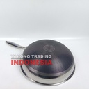 Natural Classic Compound Steel Wok Pan Panci Stainless 316
