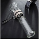 Botol Minum Kaca Termos Tumbler Portable Pemisah Teh