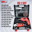 Mesin Gerinda Listrik + Mesin Bor Listrik 10mm SIMDK011 SUNC TOOLS