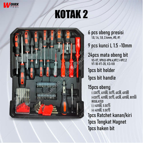 Kunci Sock Sok Set 187 Pcs Socket Tool Kit