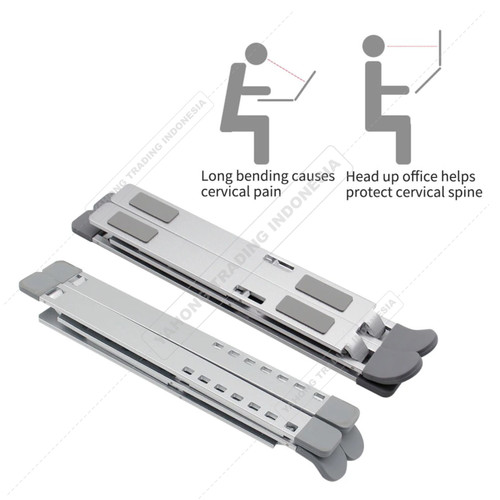 Dudukan Laptop Stand Alas Laptop Aluminium N8