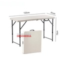 1 SET Meja Lipat Kursi Lipat Portable Meja Makan Belajar Laptop 122cm