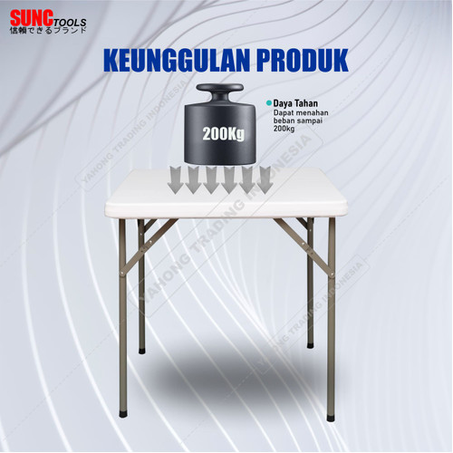Meja Lipat Panjang 88cm Meja Portable Meja Makan Belajar Komputer