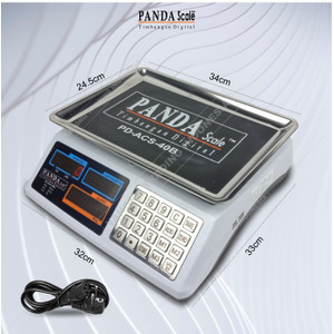 Timbangan Digital PANDA SCALE 40kg 5g Timbangan Laundry Buah Paket