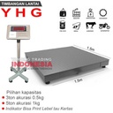 Timbangan Lantai Digital YHG Printer 1.5m x 1.5m 3ton 5ton Bisa Print