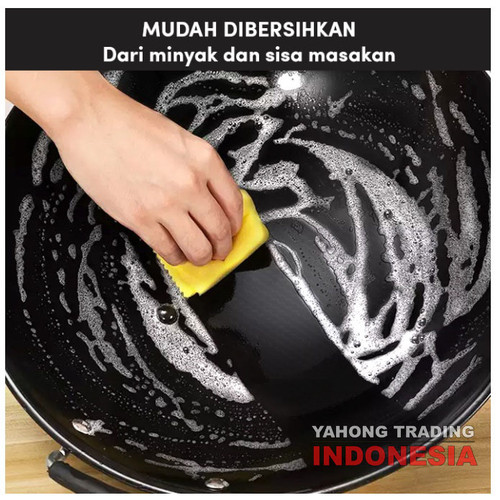 Wok Pan Wajan Penggorengan Anti Lengket 2 Gagang