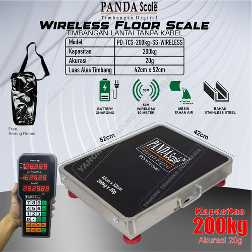 Timbangan Digital Barang Ekspedisi Wireless Tanpa Kabel 200kg 20g