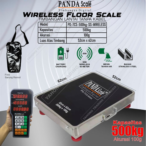 Timbangan Digital Barang Ekspedisi Wireless Tanpa Kabel 500kg 100g