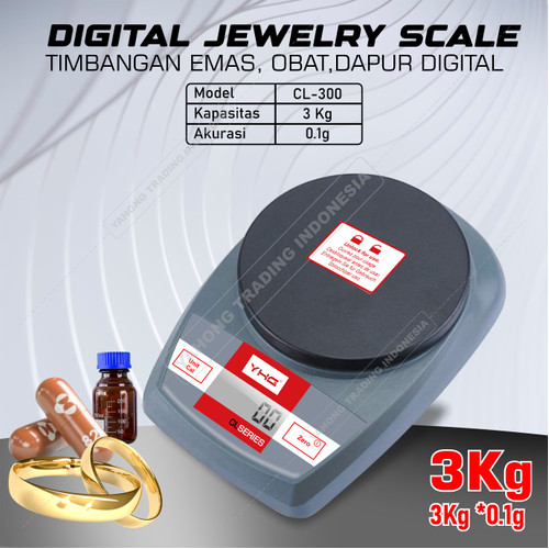 Timbangan Dapur Digital CL3000 3kg 0.1g