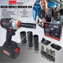 SUNC TOOLS Mesin Impact Wrench Baterai Kunci Shock Pas 48Vf 48S