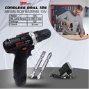SUNC TOOLS Cordless Drill 12S Mesin Bor Baterai 12V Obeng Kunci Pas