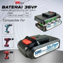 Batere Baterai Battery Mesin Bor JLD Cordless Drill 36V