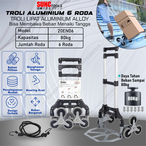Trolley Lipat Roda Trolly Troli Lipat Aluminium Bisa Naik Tangga