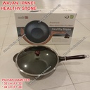 Healty Stone wok pan Wajan Jumbo Anti Lengket F1