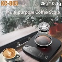 Timbangan Kopi Espresso Coffee Scale USB Rechageable KC-803 - Hitam