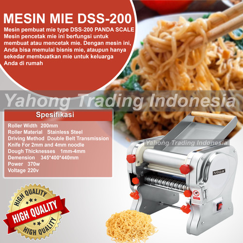 Mesin Giling Mie Listrik Mesin Pembuat Mie Listik DSS-200(2mm & 4mm)