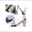 Tangga Lipat Aluminium Teleskopik Single 3.2m 3.8m 4.4m 5m 5.4m